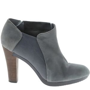 Tsubo Gray Heeled Ankle Boots